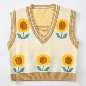 Sunflower Sweater Vest